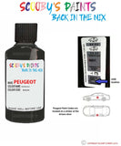 peugeot 107 noir black code location sticker bu0240 touch up paint 1990 2008