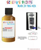 peugeot 1007 orange salamanque code location sticker khw w9 m0w9 touch up paint 2004 2010