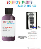 peugeot 107 plum purple code location sticker kph 5h touch up paint 2011 2016