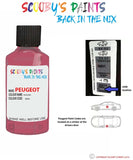 peugeot 107 rose red code location sticker 8303 touch up paint 2005 2011