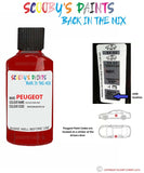 peugeot 207 coupe rouge aden red code location sticker kkn m04n p01n touch up paint 2002 2016