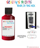 peugeot 3008 rouge babylone red code location sticker lkr p9 touch up paint 2003 2016