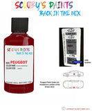 peugeot 3008 rouge ultimate red code location sticker lqv f3 touch up paint 2015 2017