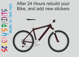 RAL3007-Black red-400ml Bascoat Bicycle Paint For Respray