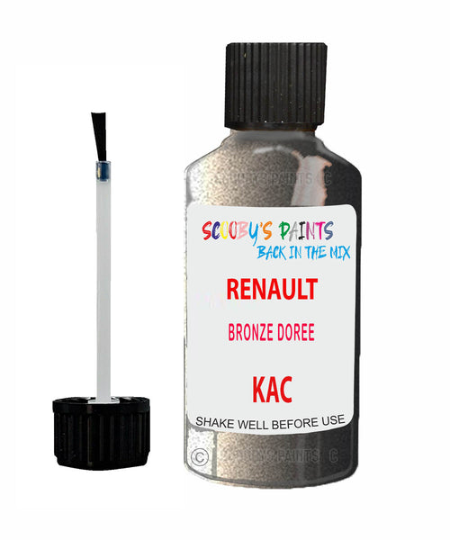 Paint For RENAULT Kwid BRONZE DOREE Brown/Beige/Gold KAC Touch Up Scratch Stone Chip Kit