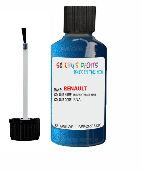 renault clio bleu extreme blue code rna touch up paint 2005 2012 Scratch Stone Chip Repair 