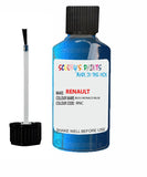 renault clio bleu monaco blue code rnc touch up paint 2005 2011 Scratch Stone Chip Repair