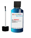renault clio bleu mondial blue code d43 touch up paint 2001 2003 Scratch Stone Chip Repair