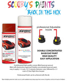 renault clio rouge volcan red d75 aerosol spray paint and lacquer 2004 2009