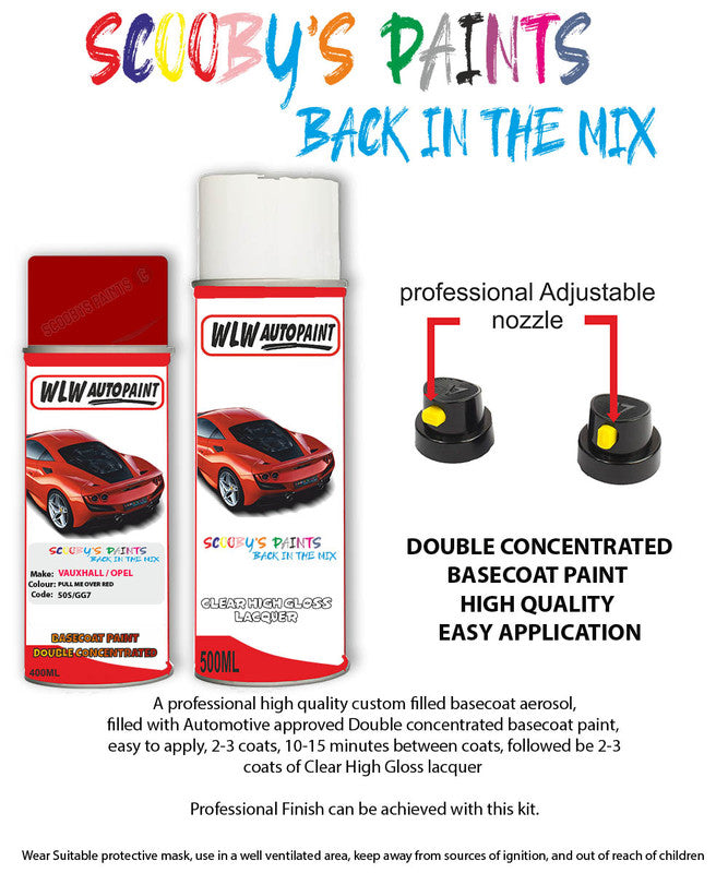 Paint For Vauxhall Insignia Pull Me Over Red Spray Paint + Anti Rust P