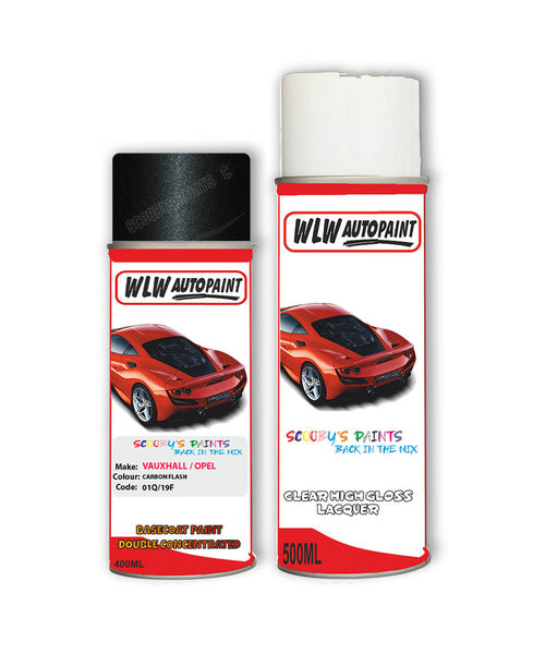 vauxhall meriva carbon flash aerosol spray car paint clear lacquer 01q 19f 22cBody repair basecoat dent colour