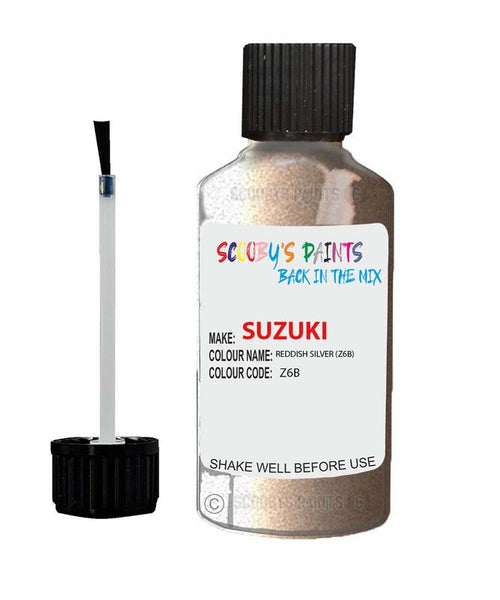 suzuki alto reddish silver code z6b touch up paint 1998 2004 Scratch Stone Chip Repair 