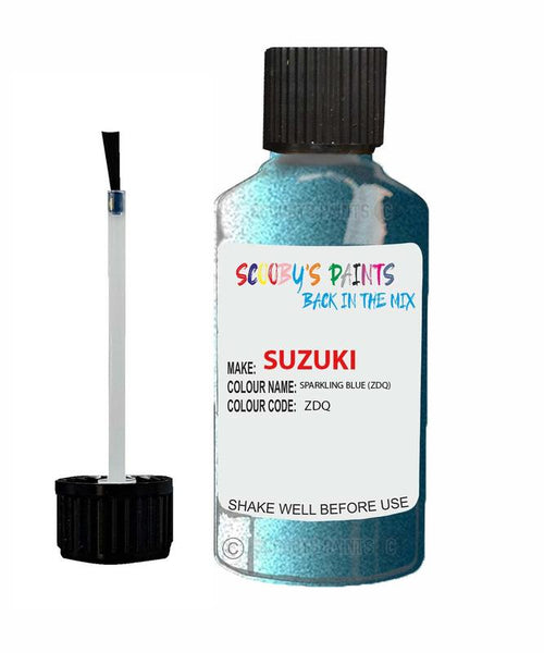 suzuki splash sparkling blue code zdq touch up paint 2012 2014 Scratch Stone Chip Repair 