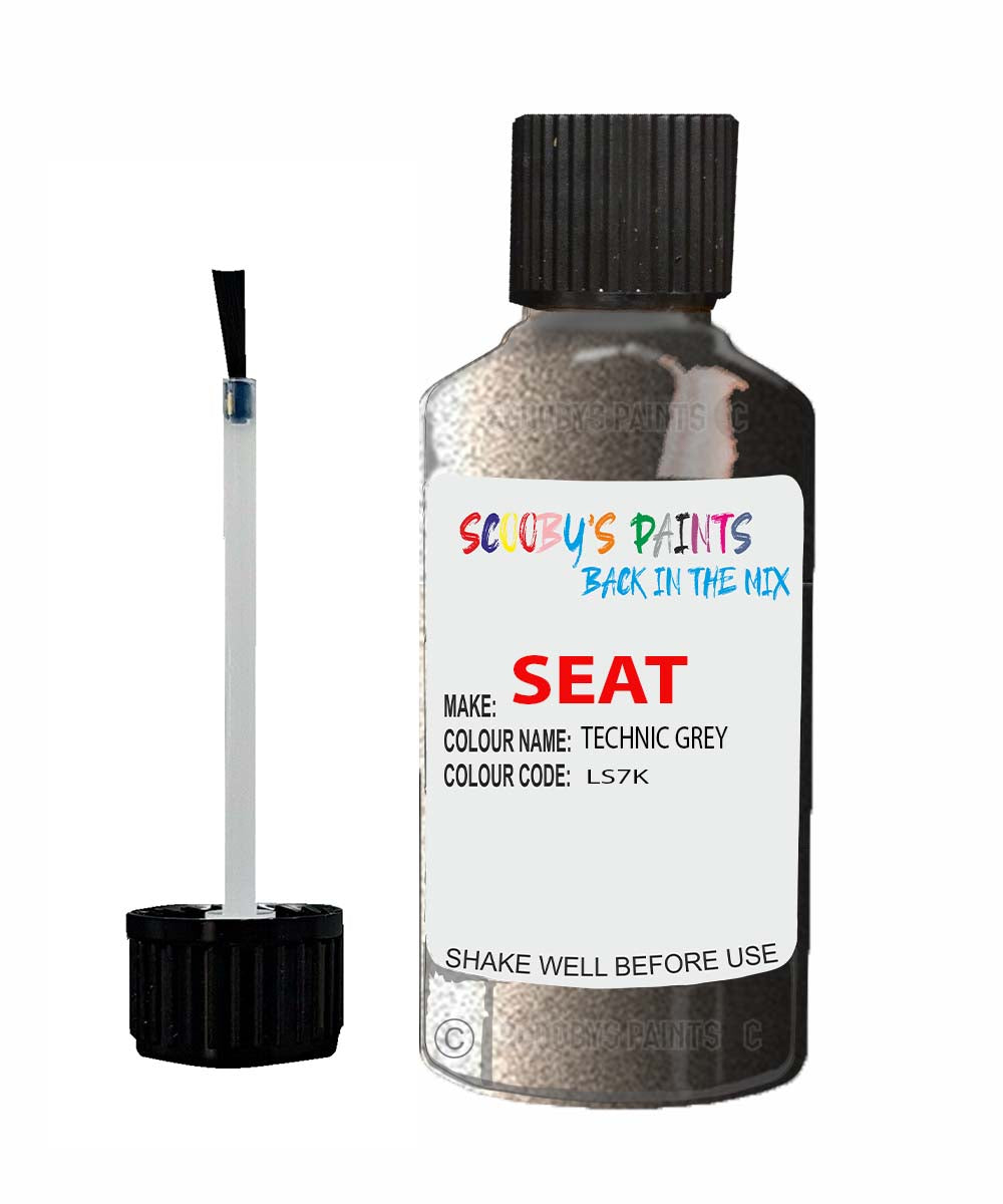 ZEAT Paint For SEAT Leon TECHNIC GREY Touch Up Paint Scratch Stone Chip