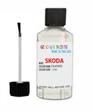 SKODA KAROQ POLAR WHITE Touch Up Scratch Repair Paint Code LY9H