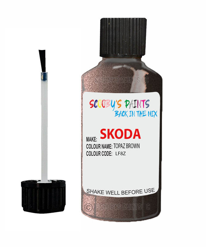 Paint For SKODA OCTAVIA TOPAZ BROWN Touch Up Scratch Repair Paint