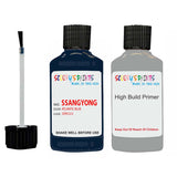 ssangyong musso atlantic blue bau touch up paint