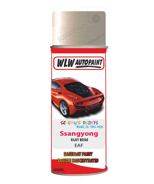 Aerosol Spray Paint For Ssangyong Chairman Silky Beige Code Eaf
