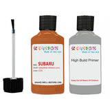 subaru xv tangerine orange code location sticker g2u car touch up paint