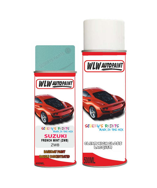 suzuki spacia french mint zwb car aerosol spray paint with lacquer 2015 2015Body repair basecoat dent colour