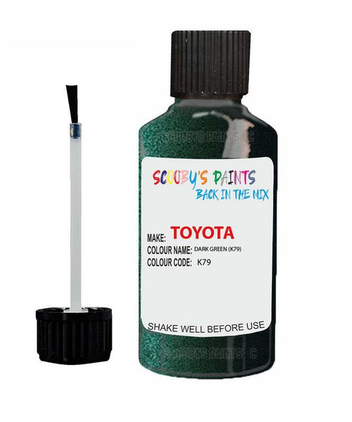 toyota camry dark green code k79 touch up paint 1998 2009 Scratch Stone Chip Repair 