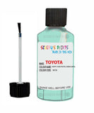 toyota yaris happy tune pastel green code m7a touch up paint 2000 2003 Scratch Stone Chip Repair
