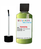 toyota yaris luminous green code 6w5 touch up paint 2013 2014 Scratch Stone Chip Repair