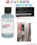 toyota starlet lt bluish gray code location sticker 186 touch up paint 1990 1992
