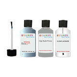 toyota mr2 blue mist code 8g2 Scratch score repair paint 1990 1995