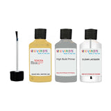 toyota yaris yellow code 584 Scratch score repair paint 1999 2002