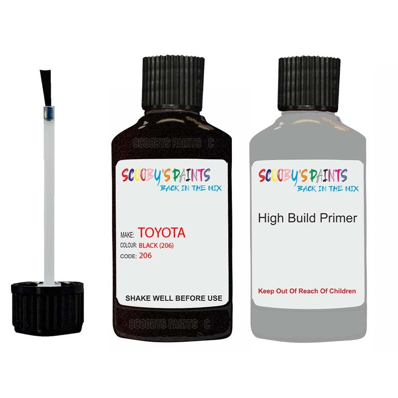 Paint For Toyota Corolla Black Code 206 Touch Up Paint Scratch Stone C
