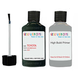 toyota supra dk green code location sticker 6l9 touch up paint 1990 1993