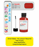 Paint For Hyundai I20 Tomato Red Ttr Car Touch Up Paint Scratch Repair
