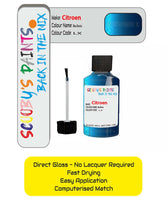 Paint For Citroen C1 Bleu Electra Code Lx Touch Up Paint Scratch Stone Chip