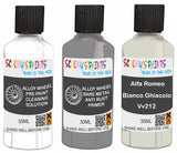 Alloy Wheel Rim Paint Repair Kit For Porsche Brilliant Chrome Silver-Grey