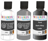 fix alloy wheel rims paint primer filler Ford Dark Alloy Silver-Grey