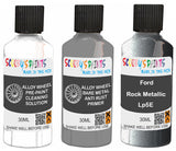 fix alloy wheel rims paint primer filler Ford Rock Metallic Light Silver-Grey