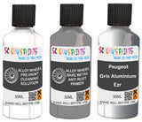 fix alloy wheel rims paint primer filler Peugeot Gris Anthra Silver-Grey