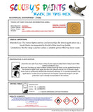 Paint For Vauxhall Agila Yellow Punch Code 1Ku/40K/ Touch Up Paint