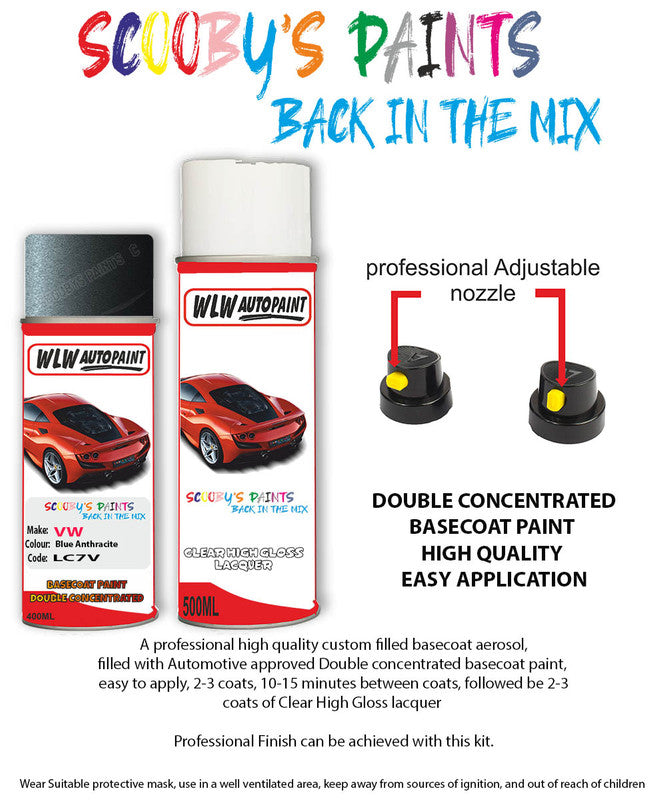 Paint For Vw Jetta Blue Anthrazite Aerosol Spray Paint Lc7V Auto Car