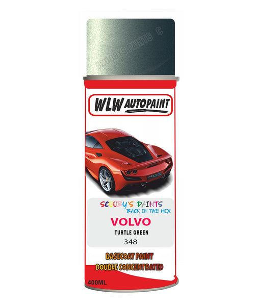 Aerosol Spray Paint For Volvo S40 Turtle Green Colour Code 348