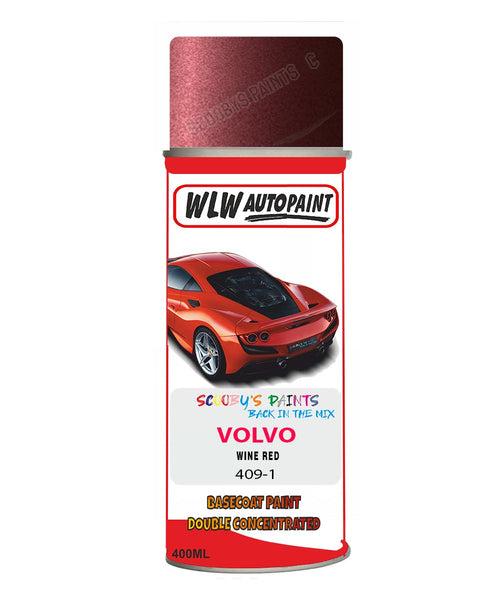 Aerosol Spray Paint For Volvo 700 Series Wine Red Colour Code 409-1