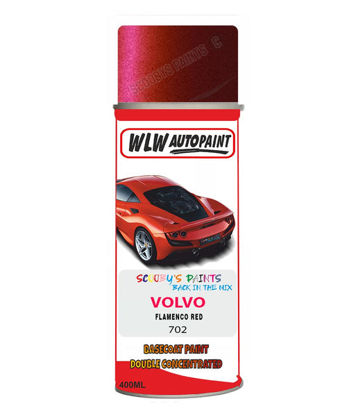Aerosol Spray Paint For Volvo S40 Flamenco Red Colour Code 702