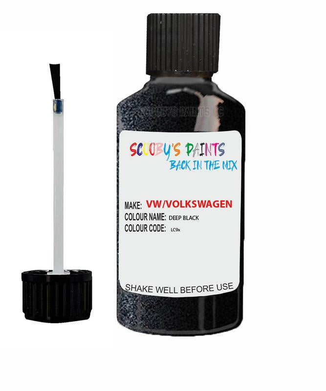 Peinture Aérosol Auto VOLKSWAGEN LC9X DEEP BLACK - Prête à L'emploi PROTOUCH, Noir Profond Brillant