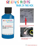 volkswagen polo cornflower blue code location sticker ld5c touch up paint 2013 2019