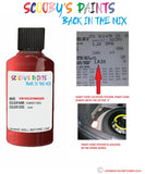 volkswagen polo sunset red code location sticker la3x touch up paint 2004 2017