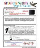 vauxhall corsa black sapphire spray paint anti rust primer undercoat