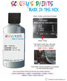 vauxhall corsa air blue code location sticker 20p 21c 4mu touch up paint 2003 2011