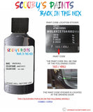 vauxhall combo amethyst code location sticker 165 4nu touch up paint 2003 2006