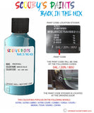 vauxhall astra coupe breeze blue code location sticker 04l 20n 80u touch up paint 2001 2007